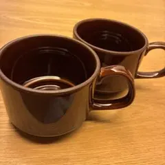 MADE IN JAPAN マグカップ ブラウン　陶器