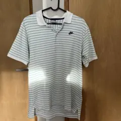 Nike ストライプ ポロシャツ Lサイズ