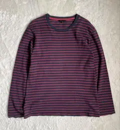 old uniqlo フェード　短丈ボーダーロンT Y2K archive