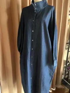 hug hugデニムロングシャツコート美品