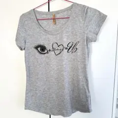 ロイヤルパーティー Tシャツ ロゴ刺繍 38サイズ グレーのサムネイル
