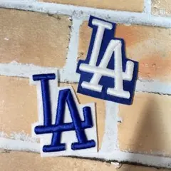LA MLB 2枚　アイロンワッペン 刺繍ワッペン