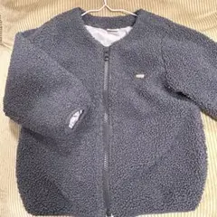 petit main ボア ジャケット グレー100サイズ