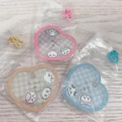 ちいかわ⭐︎しゃかしゃかチャーム　レア　ハート　ラメ入り 3個セット