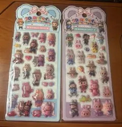 【新品】 ラブブ 3D立体シール ボンボンドロップシール 2種セット