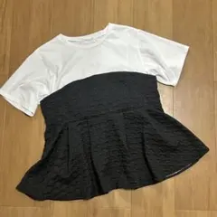 オペークドットクリップ ビスチェドッキング　Tシャツ　タグ付き