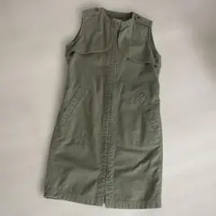 ジレ　カーキ　コットン　アウター　アナディス