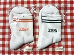 新品未開封　ゴーセン　GOSEN ホワイトソックス 22-25 2足