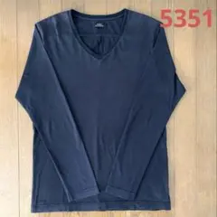 5351 POUR LES HOMMES Vネック長袖カットソーM