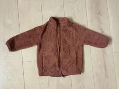 ユニクロ　フリースジャケット ブラウン 80