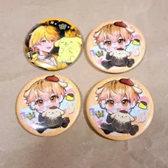 Shikufoni 罐徽章 御琴君 4件組