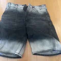 HUF デニムショートパンツ ブラック 30