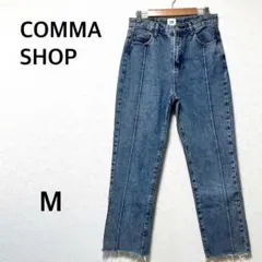 COMMA SHOP デニムパンツ　ジーンズ　センタープレス　カジュアル　伸縮性のサムネイル