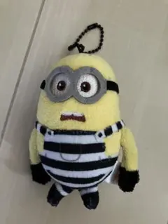 ミニオン 囚人服 ぬいぐるみ キーホルダー マスコット ポールチェーン