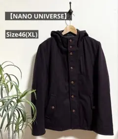 ナノユニバース ダッフルコート レディース 46(XL) クルミボタン
