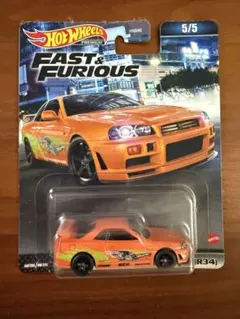 Hot Wheels Nissan Skyline GT-R BNR34のサムネイル