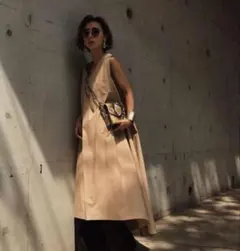 AMERIVINTAGE NS COVER DRES ロングワンピース　ベージュのサムネイル