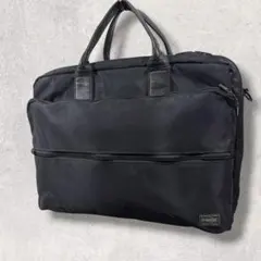 美品✨️ポーター タイム 2層式 リュック ビジネスバック A4 2WAY 黒