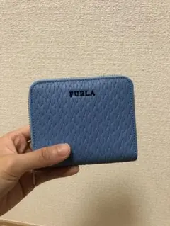 FURLA フルラ　ミニ　財布　ブルー