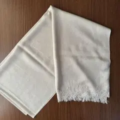 【美品】ショール/大判ストール/ラメ/アイボリー/結婚式/お呼ばれ/フォーマル