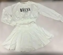 エムズエキサイト スカート スウェット セットアップ 白 ホワイト