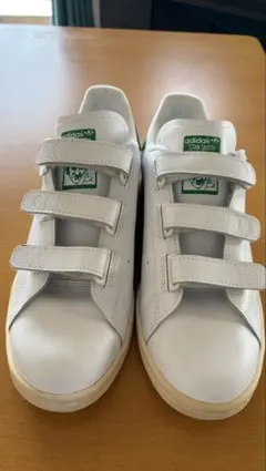 adidas Stan Smith ベルクロ ホワイト/グリーン　28cm