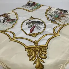 2511-157｜エルメス カレ 90 スカーフ シルク クリーム