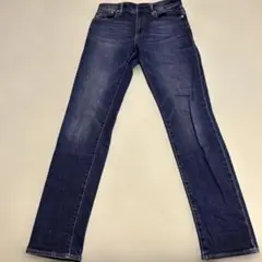 濃紺 ストレートデニム パンツ　GU