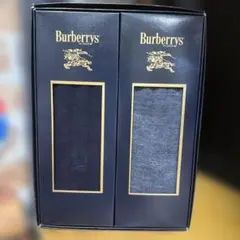 Burberrys ソックス 2足セット ダークグレー ネイビー　25センチ