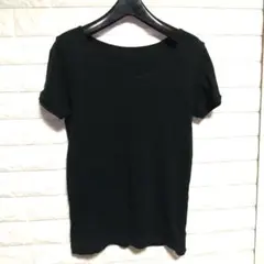 ★*★様 黒のラウンドネック半袖Tシャツ LLサイズ ブラック 美品 ゆったり