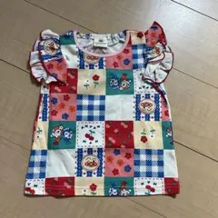 アンパンマン　半袖　90cm しまむら　肩フリル　ドキンちゃん　コキンちゃん