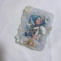 ホイップデコ　トレカケース　白 ハンドメイド　推し活