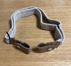 ストレッチ　調節可能　ゴムベルト　ベージュ