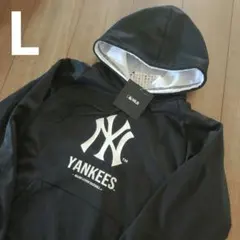 新品　MLB ニューヨーク・ヤンキース　パーカー　スウェット　ブラック　L