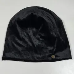 美品 SCLIFE リバーシブル ベロア ニット帽 ロゴパッチ スクライフ