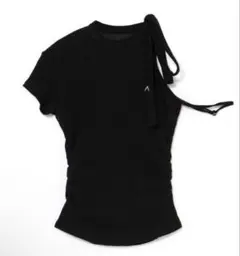 ANDMARY Dada ribbon tops black andmary - メルカリ