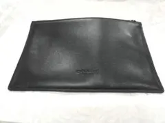 COACH ブラックレザー ポーチ