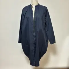 COS ネイビー 長袖シャツワンピース