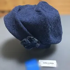 ミラショーン　フラワーアクセント ネイビー帽子