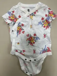 花柄ロンパース ホワイトのサムネイル