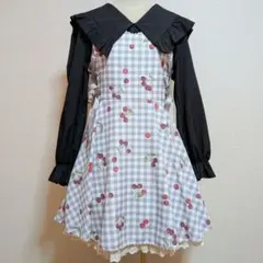 【シークレットハニー】チェリープリントワンピース/ひざ丈ワンピース/ロリータのサムネイル