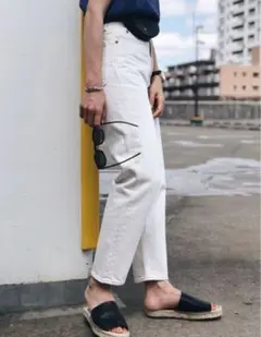 MOUSSY JW WHT TAPERED デニムパンツ 24インチ