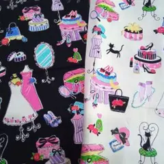 黒 & 白 色 ドレスアップ柄　セット