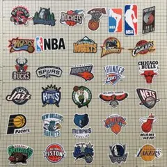 NBAチーム ロゴ エンブレム バスケットボール　ステッカー32枚