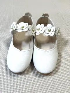 ホワイト フォーマルシューズ　19cm