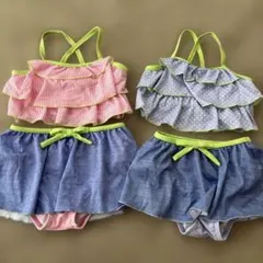 女の子用セパレート水着セット