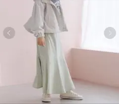 GLOBAL WORK /イージーケア マーメイドスカート フラワー 150cm