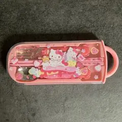 未使用 ハローキティ トリオセット 箸 スプーン フォーク カトラリー