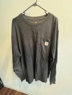 Carhartt 長袖 ポケットTシャツ 黒 Mサイズのサムネイル