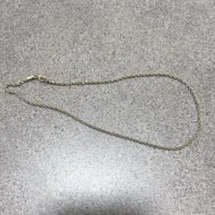 サージカルステンレス　ロープチェーンネックレス　楽天　ゴールド　４０センチ